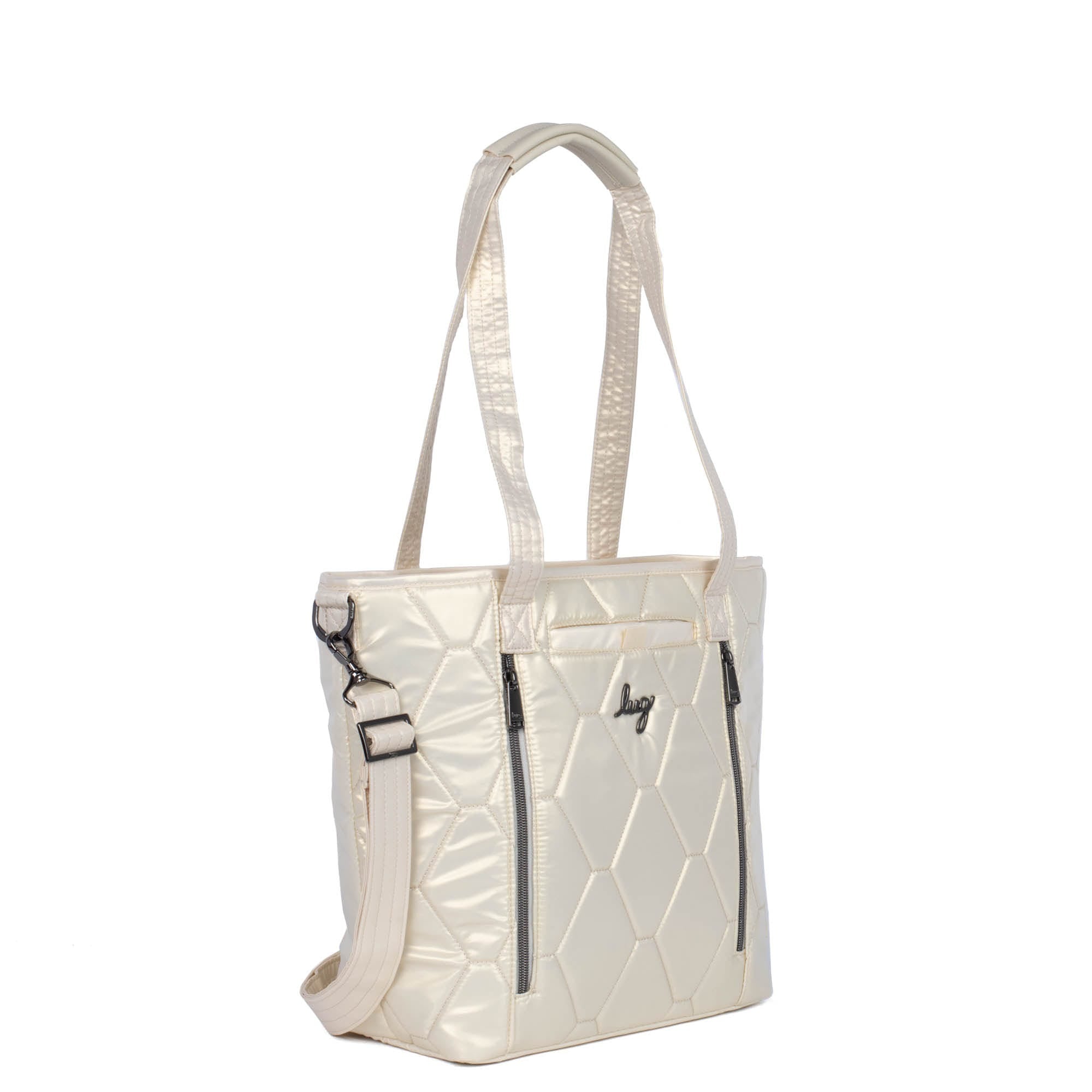 Rally Tote Bag - METALLIC CHAMPAGNE - Rally_MetallicChampagne_02